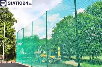 Siatki Słupca - Zabezpieczenie za bramkami i trybun boiska piłkarskiego dla terenów Słupca